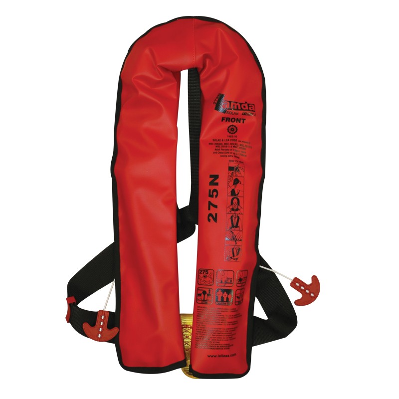 LALIZAS Lamda Inflatable Lifejacket, Auto, 275N, SOLAS/MED-MER, Adult SOLAS Inflatable Lifejackets
