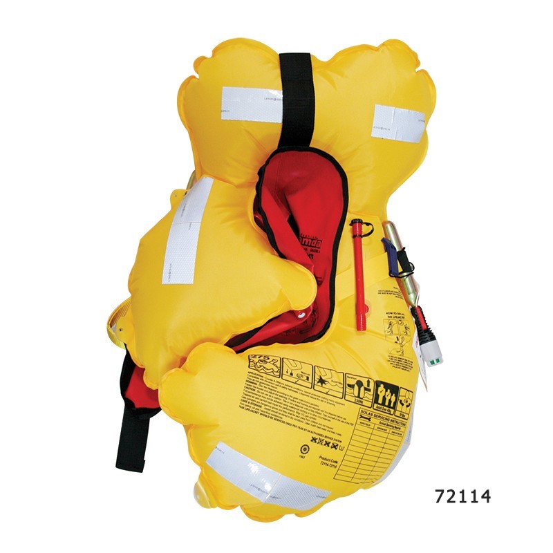 LALIZAS Advanced Lamda Inflatable Lifejacket, Auto, 330N, w/ Crotch Strap, SOLAS/MED, Adult SOLAS Inflatable Lifejackets