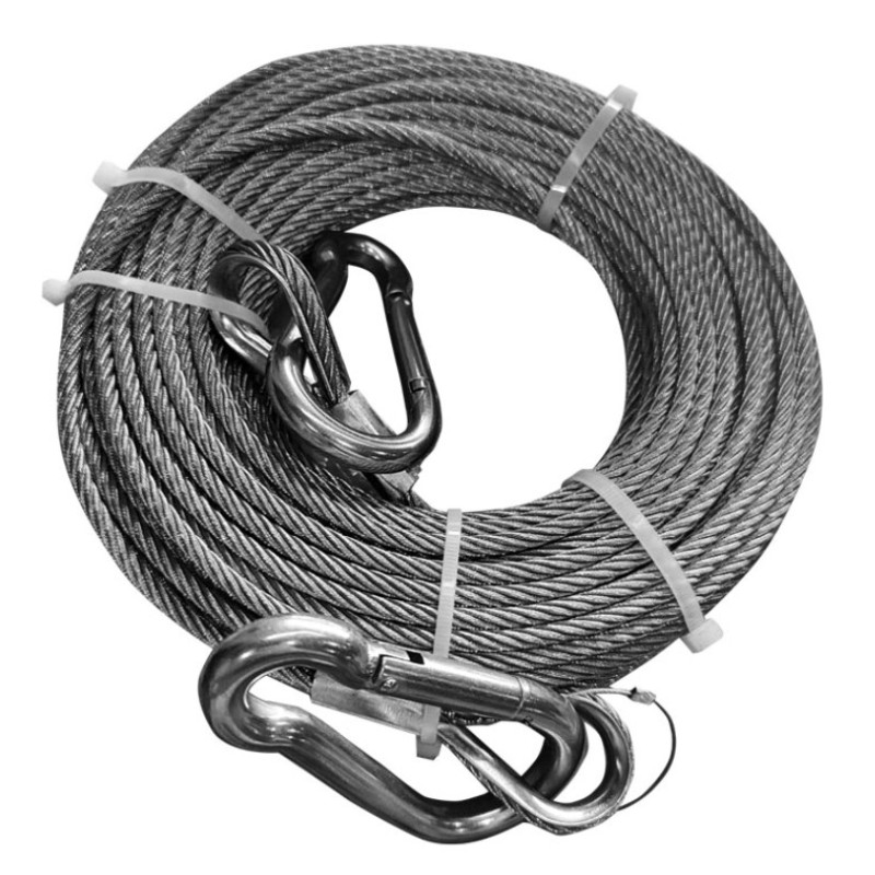 Fireproof Lifeline with Hook, 5 mm × 30 m, SOLAS/MED Fireman Suits & Gear