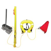LALIZAS LifeLink MOB System – Danbuoy & Horseshoe, Grey LifeLink Throwing Line (rope)