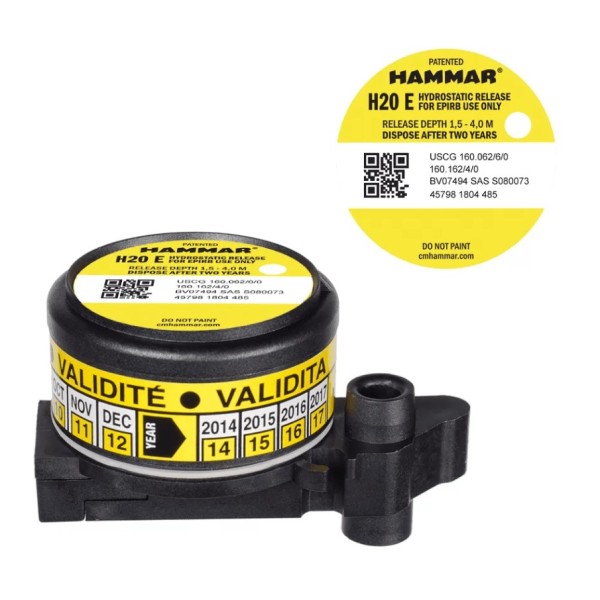 HAMMAR Hydrostatic Release Unit H20 for Liferafts, HR-0102 Liferaft Accessories