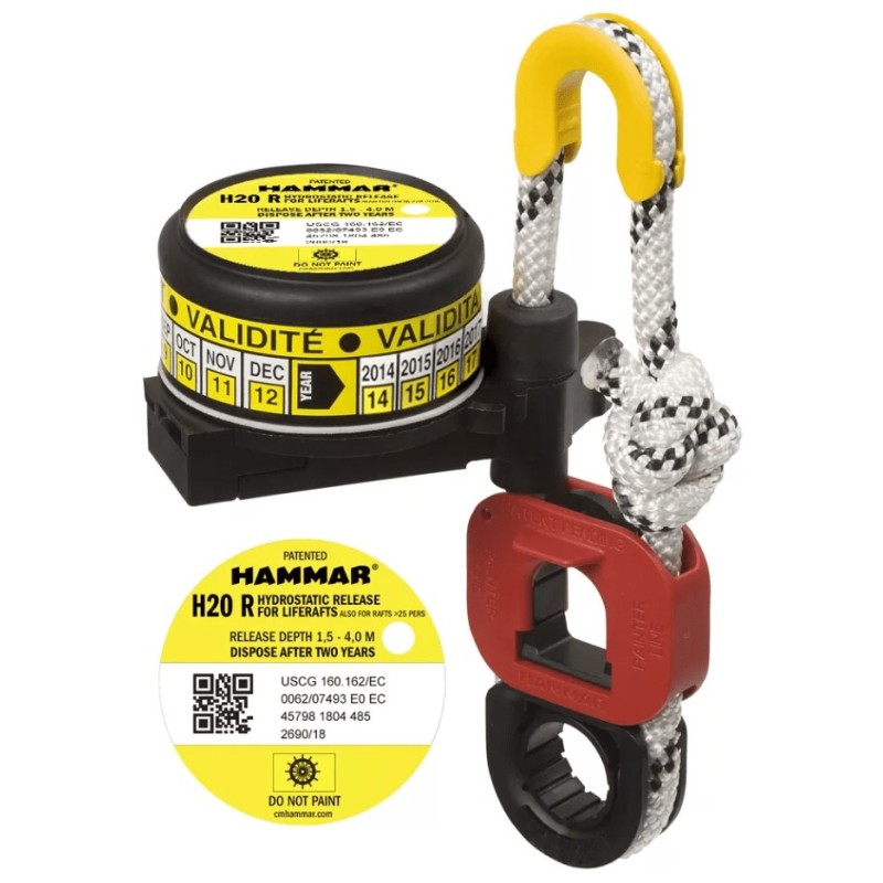HAMMAR Hydrostatic Release Unit H20 for Liferafts, HR-0102 Liferaft Accessories