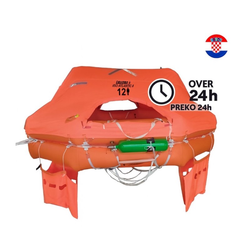 LALIZAS ISO 9650-1 Liferaft Atlantic II Type 1 HR 6 persons over 24h Emergency Pack, Soft Liferafts ISO 9650-1 Type 1 Over 24...