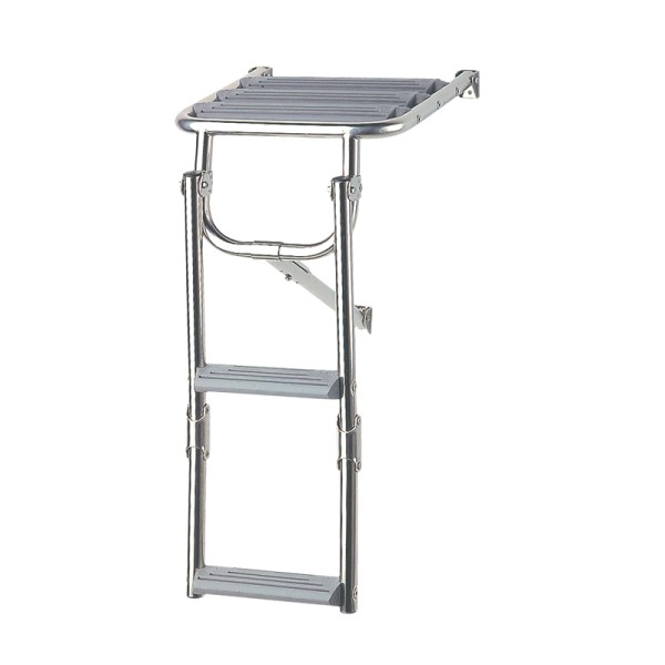 Platform Ladder, Inox 316, with 2 Plastic Steps Boarding Ladders