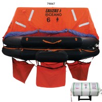 LALIZAS Liferaft SOLAS Oceano, MER, TOB Type, 8 persons, Canister (A) LALIZAS SOLAS Oceano Liferafts – Throw-overboard Type A