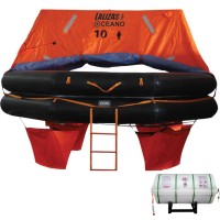 LALIZAS Liferaft SOLAS Oceano, MER, TOB Type, 10 persons, Canister (B) LALIZAS SOLAS Oceano Liferafts – Throw-overboard Type B