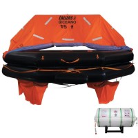 LALIZAS splav SOLAS Oceano, MER, TOB Type, 16 osoba, canister (B) Splavi SOLAS Oceano – Throw-overboard (TOB) Type B