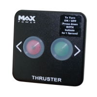 MAX POWER Touch Panel for Tunnel Thrusters, Black Thruster Control Panels & Remote Controls