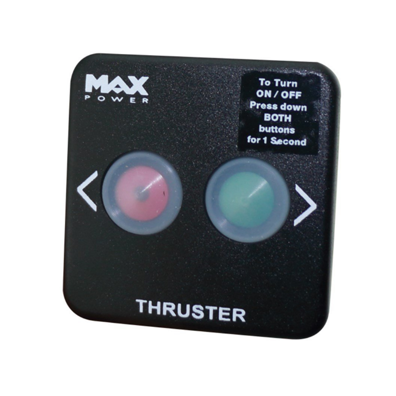 MAX POWER Touch Panel for Tunnel Thrusters, Black Thruster Control Panels & Remote Controls