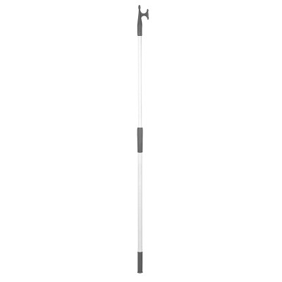 Telesc?pic Hook with Double End, White Aluminium, Grey 118-196 cm Boat Hooks and Accessories