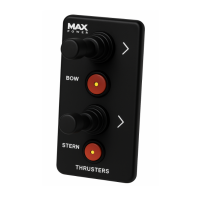 MAX POWER Joystick Double (Bow & Stern) for Tunnel Thrusters, Black Thruster Control Panels & Remote Controls