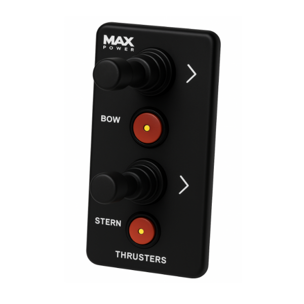 MAX POWER Joystick Double (Bow & Stern) for Tunnel Thrusters, Black Thruster Control Panels & Remote Controls