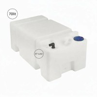 Nuova Rade / ERCOLE Fresh Water Tank 70 L – Without Cap, 45° Deck Filler Ø38 Ercole fixed tanks and accessories