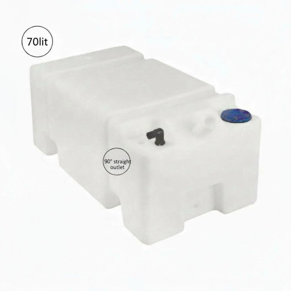 Nuova Rade / ERCOLE Fresh Water Tank 70 L – Without Cap, Straight Deck Filler Ø38 Ercole fixed tanks and accessories