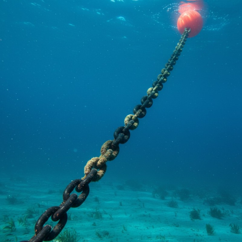 Black Anchor Chain DIN 763 D22 × 127 mm (Primary Black) Black Anchor Chains DIN 763 (Primary Black)