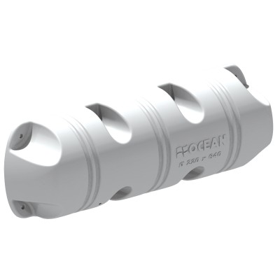 Odbojnik na napuhavanje, 1/2, bijela Odbojnici za pristaništa