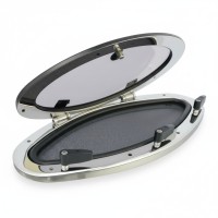Bočni prozor ovalni 460 x 205 mm, otvor ugradnje 414 x 156 mm, Inox AISI 316 Bočni prozori (portlights)