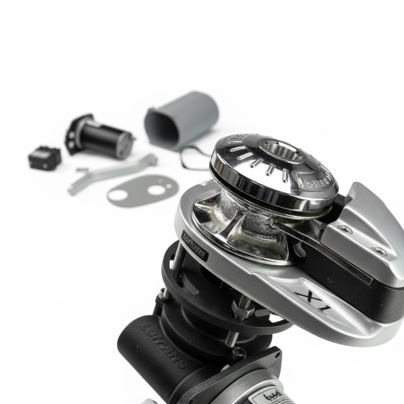 X1 - Vertical Windlass, Anodised Aluminium, 500W, 12V, 6mm Low Profile X1 & SX1 Vertical windlasses 500–800 W