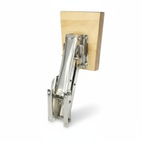 Outboard Bracket, Adjustable, with Wooden Pad, Inox 316, for Engines up to 20kg/8HP Motor Brackets