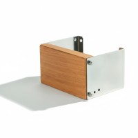 "Outboard Adjustable 0-17"" Bracket, with Wooden Table, Inox, for Engines up to 10HP Motor Brackets