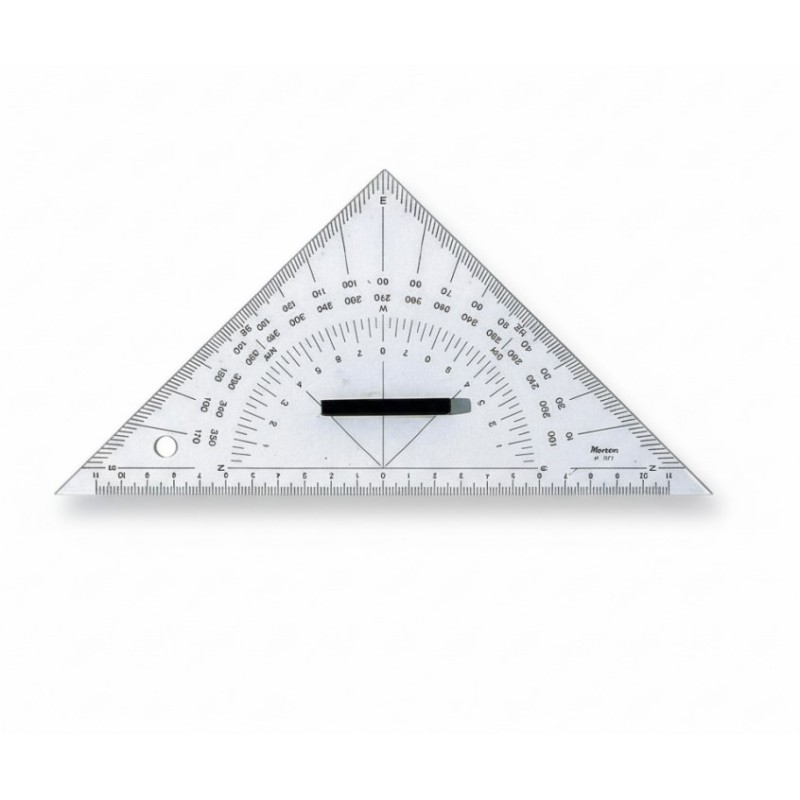 Nautic triangular 25,cm Cruising Charts Instruments