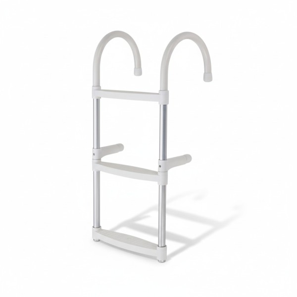 Aluminium Boat Ladder – 3 Steps, L830×W350mm Removable Marine Steps & Ladders – Aluminium / Stainless Steel