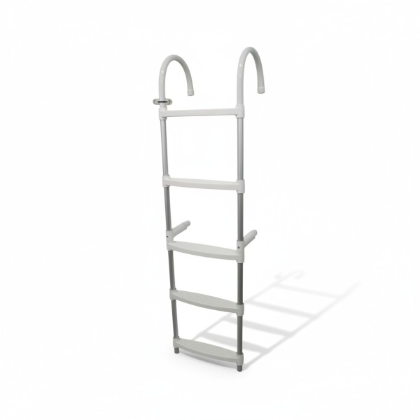 Aluminium Boat Ladder – 5 Steps, L1360×W350mm Removable Marine Steps & Ladders – Aluminium / Stainless Steel
