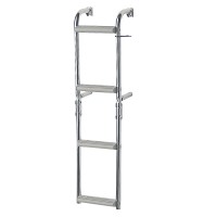 Foldable Ladder for Narrow Transom, Inox 316, 90° 1+2 steps Boarding Ladders