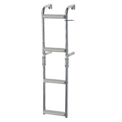 Foldable Ladder for Narrow Transom, Inox 316, 90° 1+2 steps Boarding Ladders