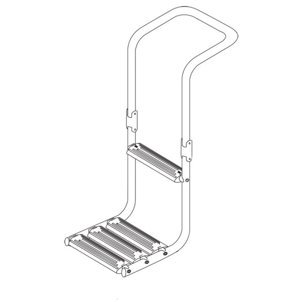 Immersed Platform Ladder, Inox 316 Platforms