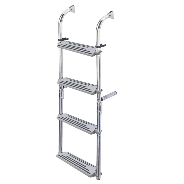 Foldable Ladder, Inox 316, 90º 2+2 steps Boarding Ladders
