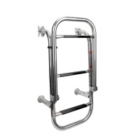 Folding Ladder, Inox 316, 305x1060mm, 2+2 steps Boarding Ladders