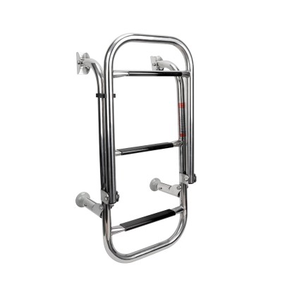 Folding Ladder, Inox 316, 305x1060mm, 2+2 steps Boarding Ladders