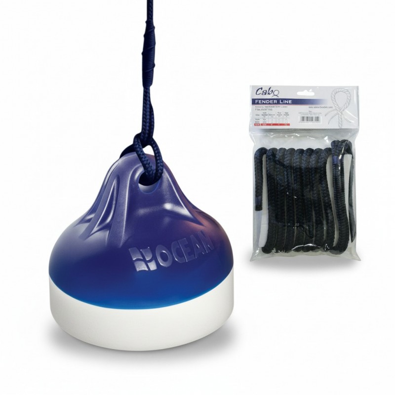 CABO Fender Line with Spliced Eye – 8 mm, 2 m, Blue Fender Lines