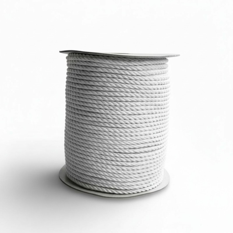 CABO White Twisted Polypropylene Rope, 3-Strand, 8–40 mm Ropes