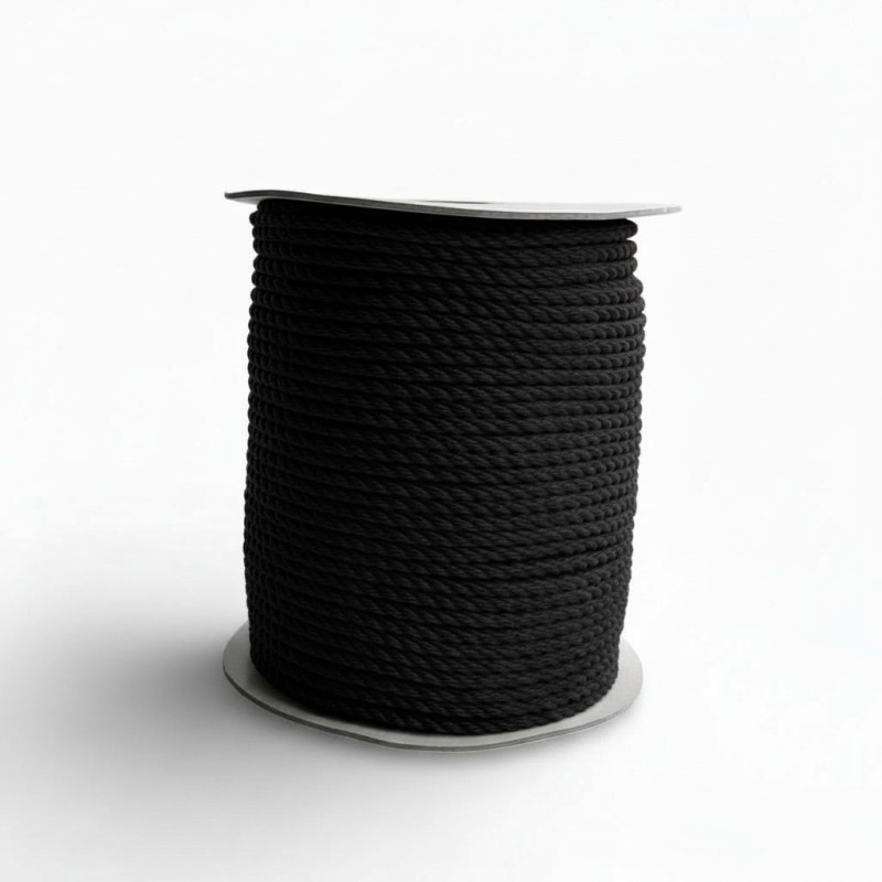 CABO Black Twisted Polypropylene Rope, 3-Strand, 8–28 mm Ropes