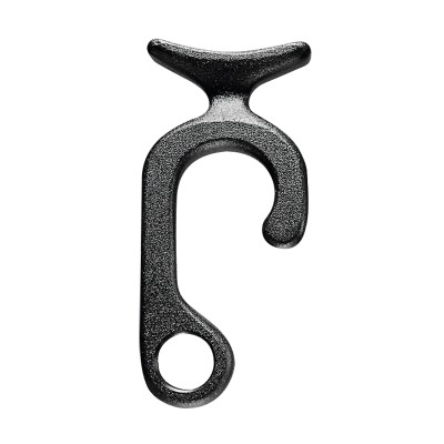 Hook for Fender, on D20-22mm Rail, 85x38mm, Black Fender Accessories