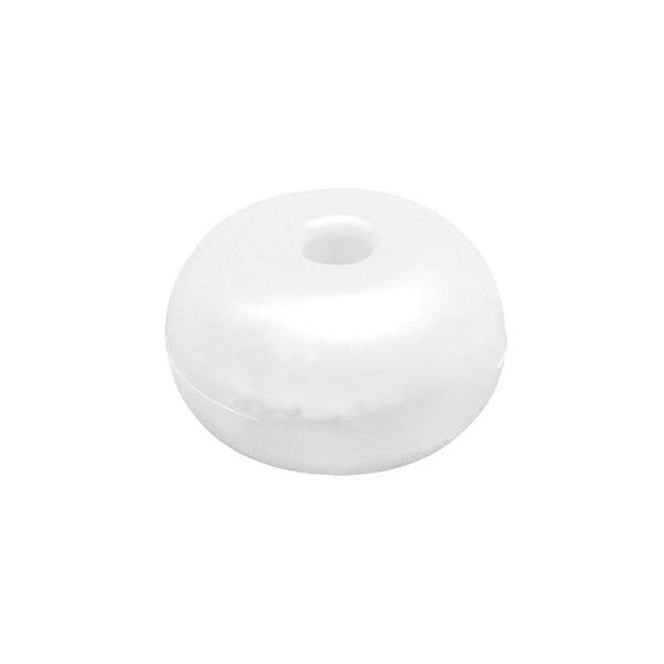 Surface Float w/Hole, Round, D75mm, White Floats