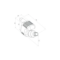 Vodeni prigušivač ispuha (Waterlock) za motore s vodenim hlađenjem, 75–90 mm, 33 L Ispusti i prigušivači