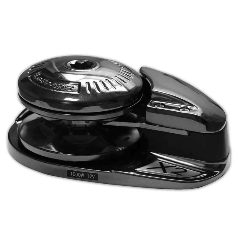 Lofrans vitlo X2 Crni, 12V 1000W, niski X2 & SX2 Vertikalna sidrena vitla 1000-1500W
