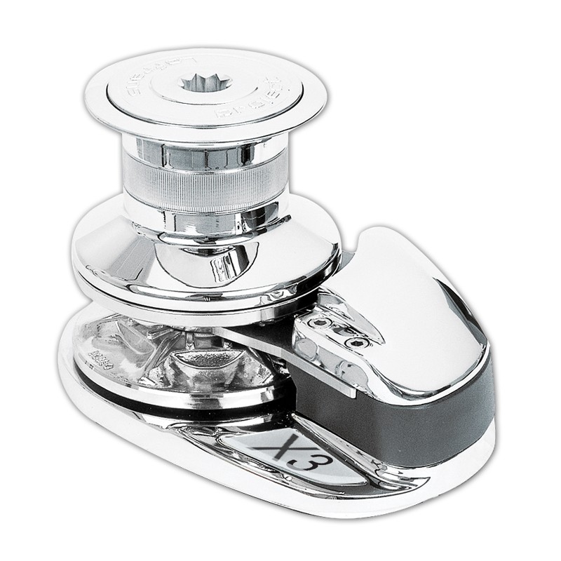 X3 - Vertical Windlass 12-24V, 1500-1700W, Chrome, drum X3 & SX3 Vertical Windlasses 1500 - 1700W