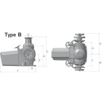 Lofrans vitlo Ercole Alu Hyd 14mm, Type B Horizontalna vitla